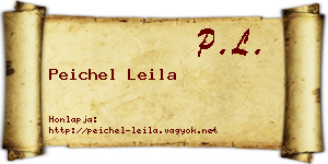 Peichel Leila névjegykártya